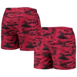 FOCO Men's Cardinal Arkansas Razorbacks Island Palm Swim Trunks