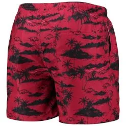 FOCO Men's Cardinal Arkansas Razorbacks Island Palm Swim Trunks 9 FOCO Men's Cardinal Arkansas Razorbacks Island Palm Swim Trunks -Deals Arizona Wildcats Store DSCO1136748794 4633 ALT3