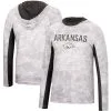 Colosseum Men's White Arkansas Razorbacks Mossy Oak SPF 50 Performance Long Sleeve Hoodie T-Shirt -Deals Arizona Wildcats Store DSCO1136769127 3550