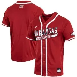Nike Men's Cardinal Arkansas Razorbacks Replica Full-Button Baseball Jersey -Deals Arizona Wildcats Store DSCO1136776062 4633 ALT1