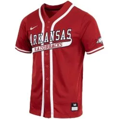 Nike Men's Cardinal Arkansas Razorbacks Replica Full-Button Baseball Jersey -Deals Arizona Wildcats Store DSCO1136776062 4633 ALT2