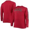 Champion Men's Cardinal Arkansas Razorbacks Big & Tall 2-Hit Long Sleeve T-Shirt -Deals Arizona Wildcats Store DSCO1136780555 4633