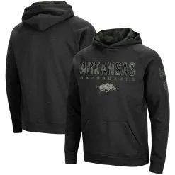 Colosseum Men's Black Arkansas Razorbacks Big & Tall OHT Military Appreciation Raglan Pullover Hoodie -Deals Arizona Wildcats Store DSCO1136780585 1007 ALT1