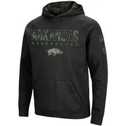 Colosseum Men's Black Arkansas Razorbacks Big & Tall OHT Military Appreciation Raglan Pullover Hoodie -Deals Arizona Wildcats Store DSCO1136780585 1007 ALT2