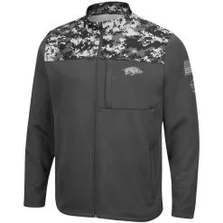 Colosseum Men's Charcoal Arkansas Razorbacks OHT Military Appreciation Digi Camo Full-Zip Jacket -Deals Arizona Wildcats Store DSCO1136786859 1904 ALT2