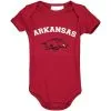 Two Feet Ahead Infant Cardinal Arkansas Razorbacks Arch & Logo Bodysuit