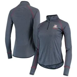 Colosseum Women's Navy Arizona Wildcats Stingray Raglan Quarter-Zip Top