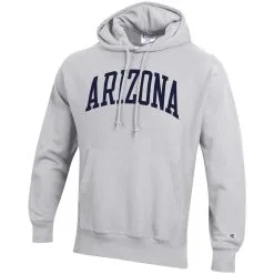 Champion Men's Heathered Gray Arizona Wildcats Team Arch Reverse Weave Pullover Hoodie -Deals Arizona Wildcats Store DSCO1137452729 1927 ALT2