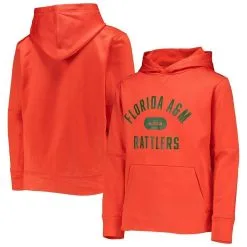 Nike X LeBron James Youth X LeBron James Orange Florida A&M Rattlers Performance Pullover Hoodie