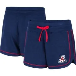 Colosseum Women's Heathered Navy Arizona Wildcats Lil Sebastian Tri-Blend Shorts