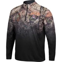 Colosseum Men's Black Arizona Wildcats Mossy Oak Fleet II Quarter-Zip Jacket -Deals Arizona Wildcats Store DSCO1137693960 1007 ALT2