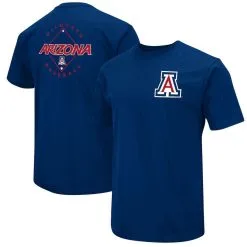 Men's Colosseum Navy Arizona Wildcats Baseball On-Deck 2-Hit T-Shirt -Deals Arizona Wildcats Store DSCO1137813711 1320 ALT1