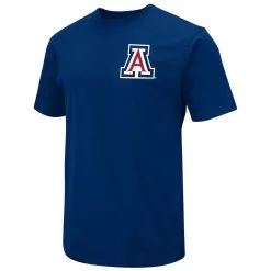 Men's Colosseum Navy Arizona Wildcats Baseball On-Deck 2-Hit T-Shirt -Deals Arizona Wildcats Store DSCO1137813711 1320 ALT2