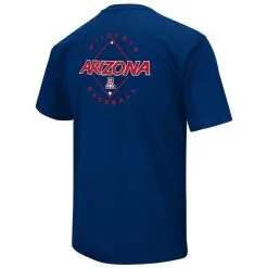 Men's Colosseum Navy Arizona Wildcats Baseball On-Deck 2-Hit T-Shirt -Deals Arizona Wildcats Store DSCO1137813711 1320 ALT3