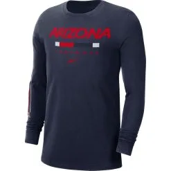 Nike Men's Navy Arizona Wildcats Word Long Sleeve T-Shirt -Deals Arizona Wildcats Store DSCO1137814219 1320 ALT2