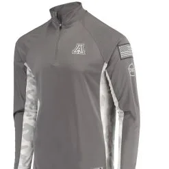 Colosseum Men's Gray/Camo Arizona Wildcats OHT Military Appreciation Swoop Quarter-Zip Jacket -Deals Arizona Wildcats Store DSCO1139622209 1927 ALT2