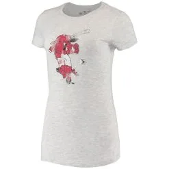 Original Retro Brand Women's Gray Arkansas Razorbacks Tri-Blend T-Shirt -Deals Arizona Wildcats Store DSCO1140227129 4097 ALT2