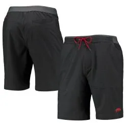 Men's Columbia Charcoal Arkansas Razorbacks Twisted Creek Omni-Shield Shorts