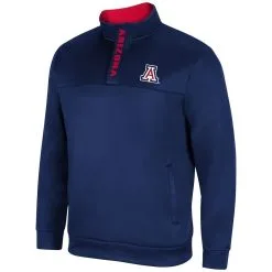Colosseum Men's Navy Arizona Wildcats No Tomorrow Quarter-Snap Jacket -Deals Arizona Wildcats Store DSCO1140778978 1320 ALT2