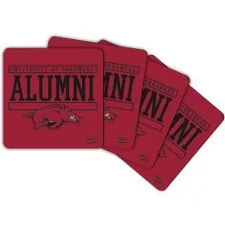 Indigo Falls Arkansas Razorbacks Alumni 4-Pack Neoprene Coaster Set -Deals Arizona Wildcats Store DSCO1142287872 INDINC ALT1