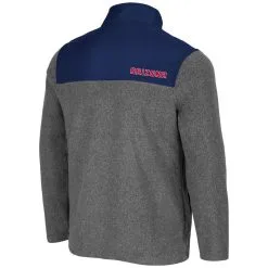 Men's Colosseum Heathered Charcoal/Navy Arizona Wildcats Huff Snap Pullover -Deals Arizona Wildcats Store DSCO1142289278 4135 ALT3