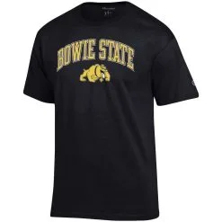 Champion Men's Black Bowie State Bulldogs Arch Over Logo T-Shirt -Deals Arizona Wildcats Store DSCO1142446511 1007 ALT2