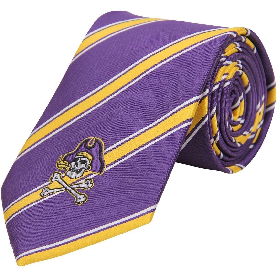 Eagles Wings Men's East Carolina Pirates Woven Poly Striped Tie 4 Eagles Wings Men's East Carolina Pirates Woven Poly Striped Tie - Image 2