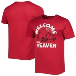 Homefield Men's Heathered Cardinal Arkansas Razorbacks Heaven Vintage T-Shirt -Deals Arizona Wildcats Store DSCO1146145925 4633 ALT1