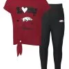 Outerstuff Preschool & Toddler Cardinal/Black Arkansas Razorbacks Forever Love T-Shirt & Leggings Set -Deals Arizona Wildcats Store DSCO1146287912 EH7S
