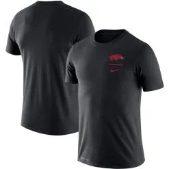 Nike Men's Black Arkansas Razorbacks Logo Stack Legend Performance T-Shirt