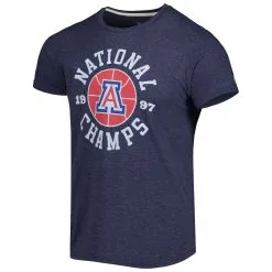 Homefield Men's Heathered Navy Arizona Wildcats 1997 Basketball National Champs Vintage T-Shirt -Deals Arizona Wildcats Store DSCO1146345869 SXT5 ALT2
