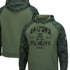 Colosseum Men's Olive/Camo Arizona Wildcats OHT Military Appreciation Raglan Pullover Hoodie 7 Colosseum Men's Olive/Camo Arizona Wildcats OHT Military Appreciation Raglan Pullover Hoodie -Deals Arizona Wildcats Store DSCO1146363847 2068 ALT1