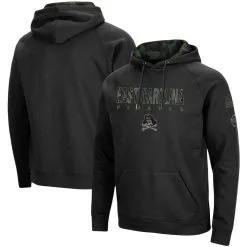 Colosseum Men's Black ECU Pirates OHT Military Appreciation Camo Pullover Hoodie