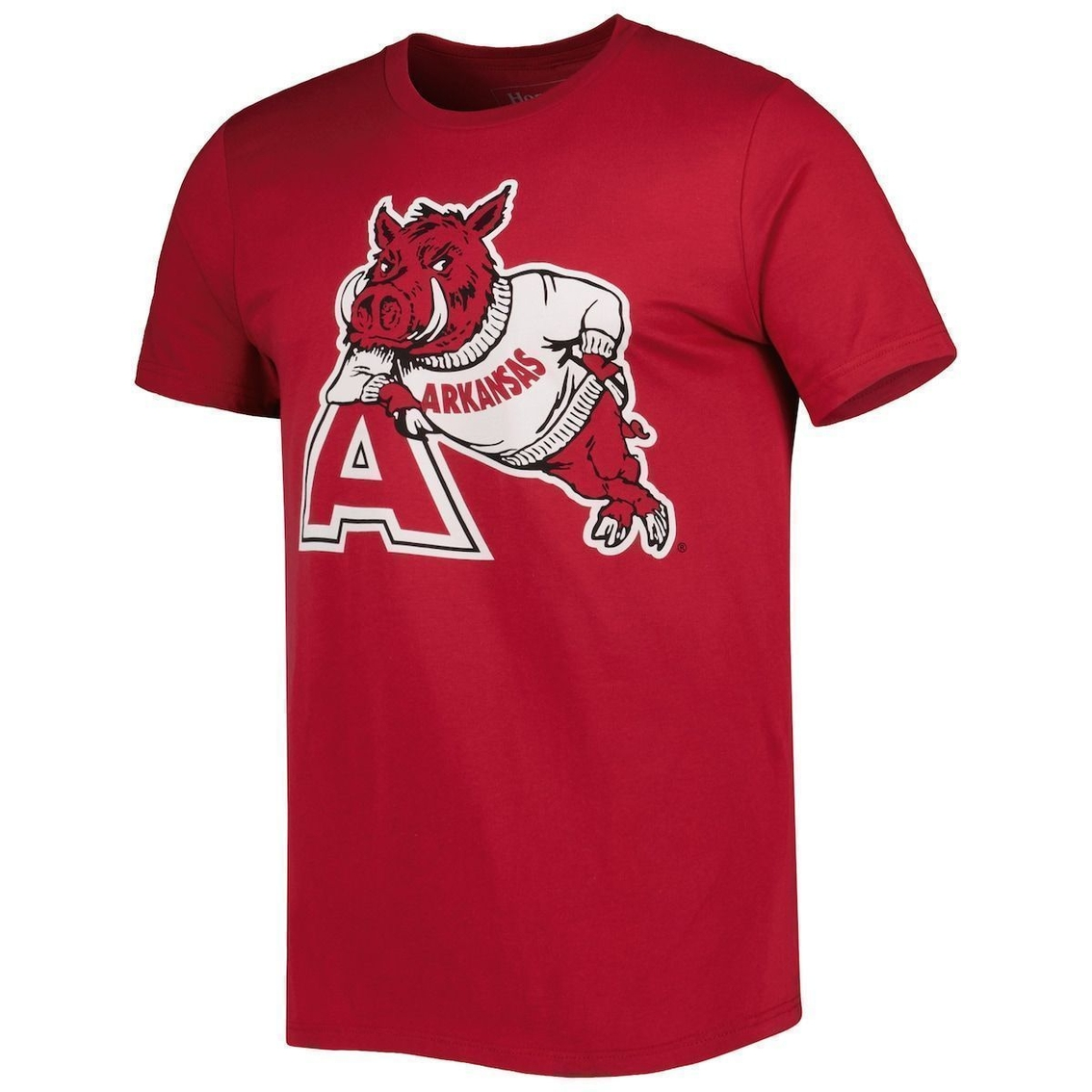 Homefield Men's Heathered Cardinal Arkansas Razorbacks Leaning Vintage T-Shirt 5 Homefield Men's Heathered Cardinal Arkansas Razorbacks Leaning Vintage T-Shirt - Image 3