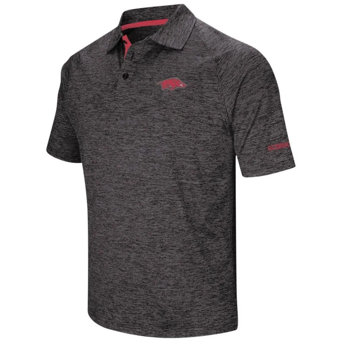 Colosseum Men's Black Arkansas Razorbacks Big & Tall Down Swing Polo 5 Colosseum Men's Black Arkansas Razorbacks Big & Tall Down Swing Polo - Image 3