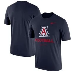 Nike Men's Heathered Navy Arizona Wildcats Team Football Legend T-Shirt