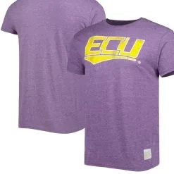 Original Retro Brand Men's Purple ECU Pirates Flying Vault Tri-Blend T-Shirt