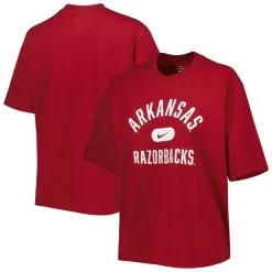 Nike Women's Cardinal Arkansas Razorbacks Clean Team Boxy T-Shirt -Deals Arizona Wildcats Store DSCO1147886309 4633 ALT1