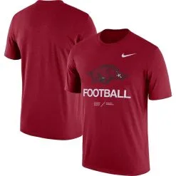 Nike Men's Heathered Cardinal Arkansas Razorbacks Team Football Legend T-Shirt -Deals Arizona Wildcats Store DSCO1147987680 4633 ALT1