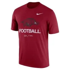 Nike Men's Heathered Cardinal Arkansas Razorbacks Team Football Legend T-Shirt -Deals Arizona Wildcats Store DSCO1147987680 4633 ALT2