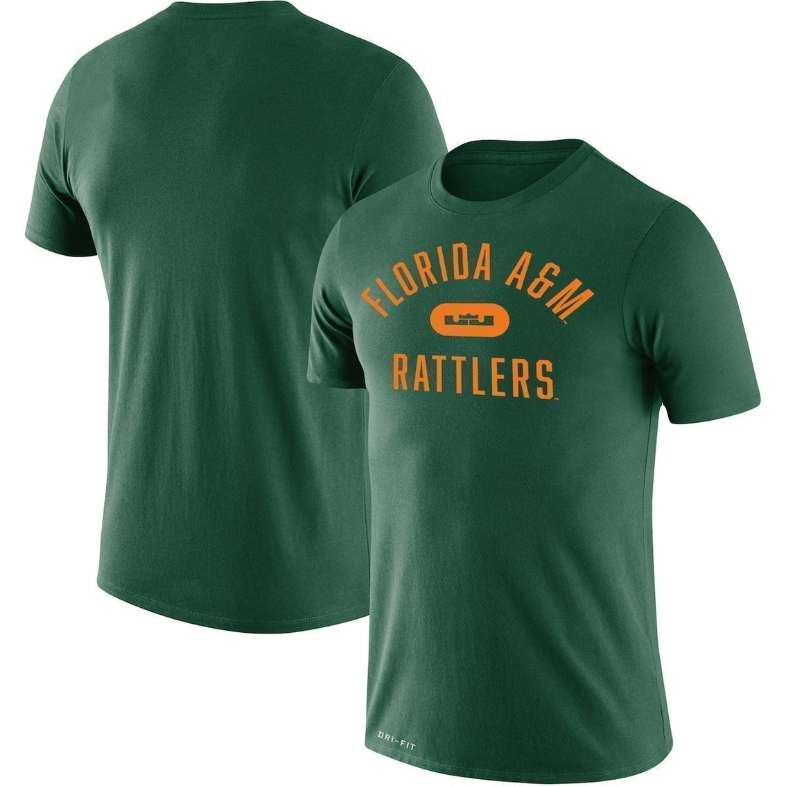 Nike X LeBron James Men's X LeBron James Green Florida A&M Rattlers Collection Legend Performance T-Shirt 3 Nike X LeBron James Men's X LeBron James Green Florida A&M Rattlers Collection Legend Performance T-Shirt