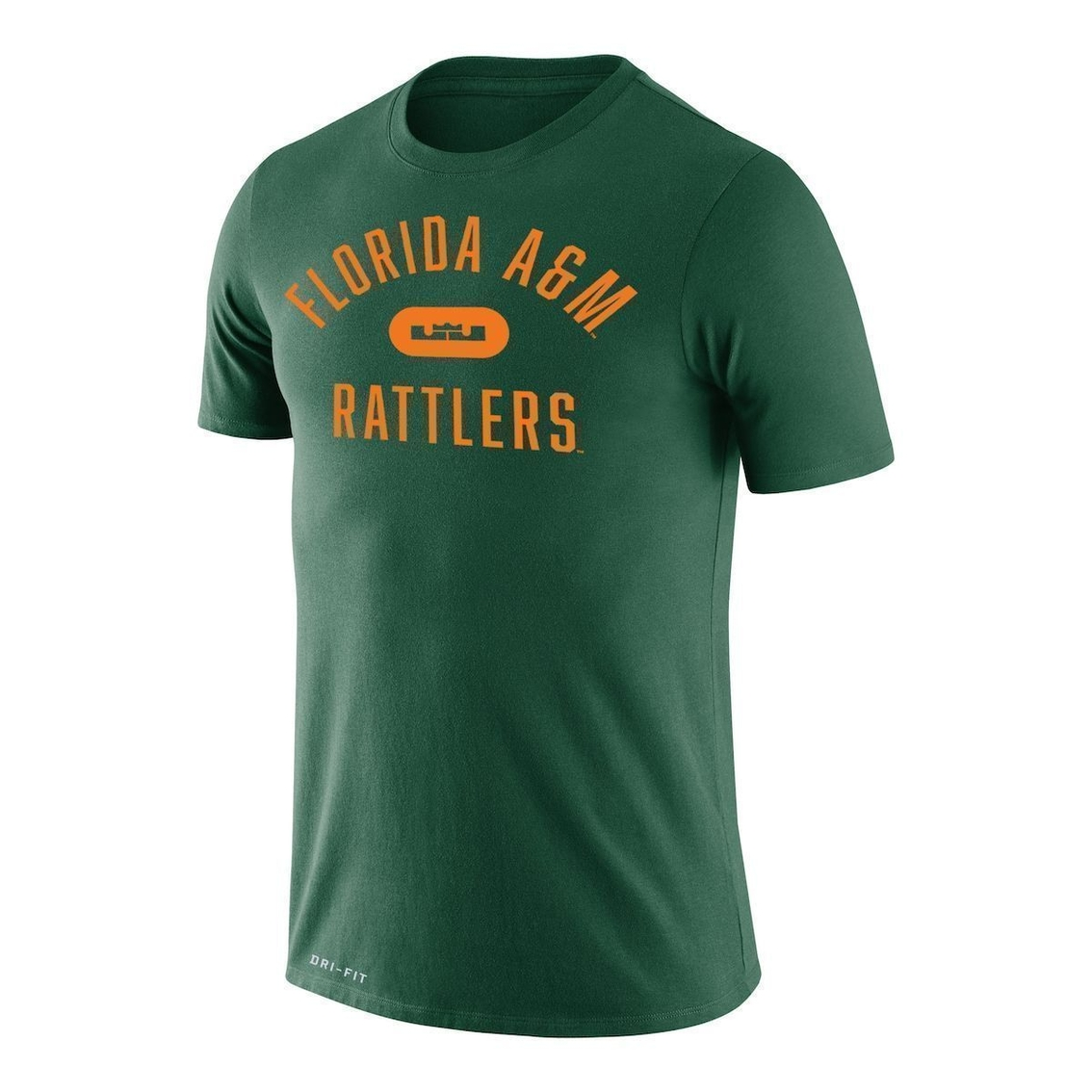 Nike X LeBron James Men's X LeBron James Green Florida A&M Rattlers Collection Legend Performance T-Shirt 5 Nike X LeBron James Men's X LeBron James Green Florida A&M Rattlers Collection Legend Performance T-Shirt - Image 3