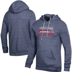 Men's Alternative Apparel Heathered Navy Arizona Wildcats Team Stack Challenger Tri-Blend Pullover Hoodie -Deals Arizona Wildcats Store DSCO1148303145 SXT5 ALT1