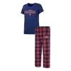 Concepts Sport Women's Navy/Red Arizona Wildcats Badge T-Shirt & Flannel Pants Sleep Set -Deals Arizona Wildcats Store DSCO1148305176 REDBLU