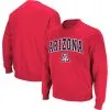 Colosseum Men's Red Arizona Wildcats Arch & Logo Crew Neck Sweatshirt -Deals Arizona Wildcats Store DSCO1148305290 2910