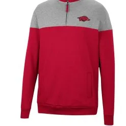 Colosseum Men's Cardinal/Heather Gray Arkansas Razorbacks Be The Ball Quarter-Zip Top 8 Colosseum Men's Cardinal/Heather Gray Arkansas Razorbacks Be The Ball Quarter-Zip Top -Deals Arizona Wildcats Store DSCO1148305461 4633 ALT2