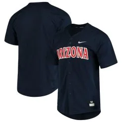Nike Men's Navy Arizona Wildcats Vapor Untouchable Elite Full-Button Replica Baseball Jersey
