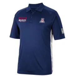 Men's Colosseum Navy Arizona Wildcats OHT Military Appreciation Snow Camo Polo -Deals Arizona Wildcats Store DSCO1148309001 1320 ALT2