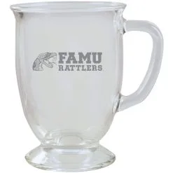 The Memory Company Florida A&M Rattlers 16oz. Cafe Glass Mug