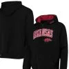 Men's Colosseum Black Arkansas Razorbacks Arch & Logo 3.0 Full-Zip Hoodie -Deals Arizona Wildcats Store DSCO1148311779 1007